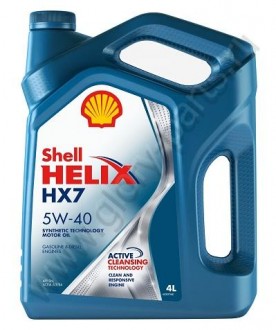Масло Shell Helix HX7 5W40 мот. п/с. (4л)